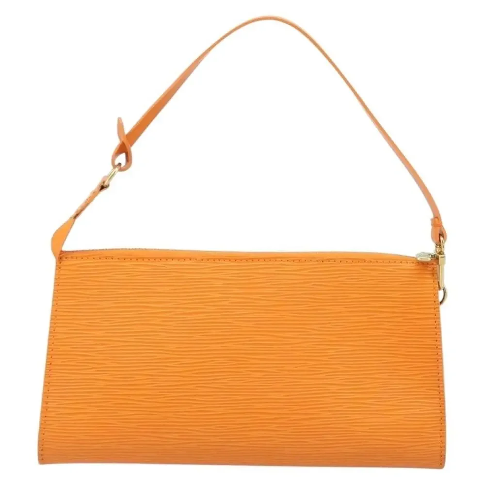 Louis Vuitton Epi Pochette Accessoires Pouch Orange Mandarin
